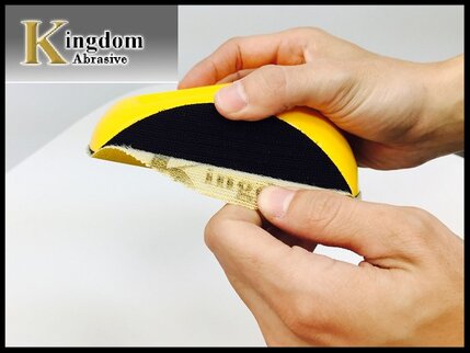 Hand sander pad with 150mm Velcro sanding disc
